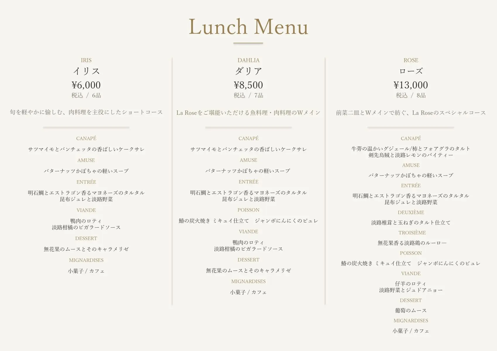 Lunch Menu PC